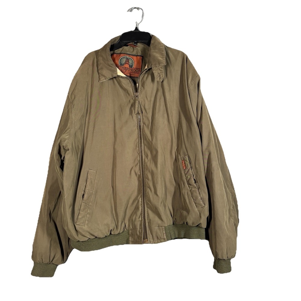 Weatherproof Jacket Mens XL Green Lightweight Bomber Military Utility Heritage